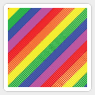 Bright Colorful Rainbow Stripes Sticker